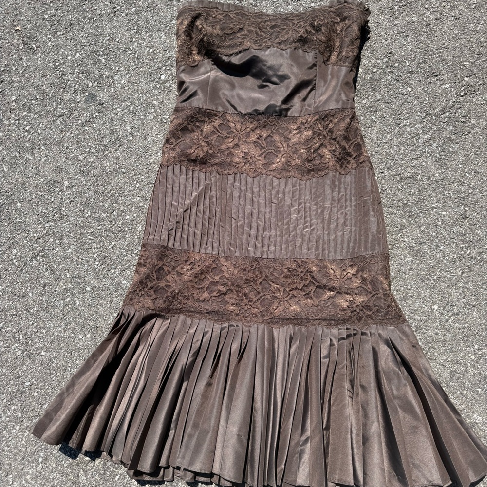 Banana Republic Strapless Brown Dress
